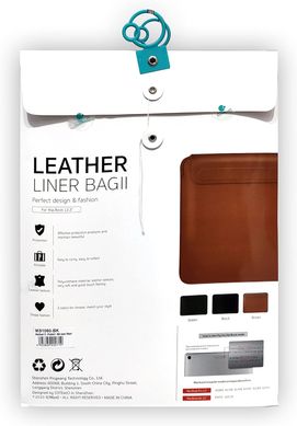 Чехол папка для Apple Macbook Pro | Air 13" COTEetCI Leather Liner Bag II Brown
