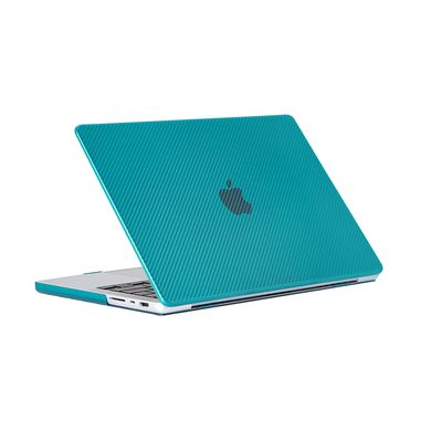 Чехол-накладка для MacBook Pro 13" ZM Carbon style Pine Green