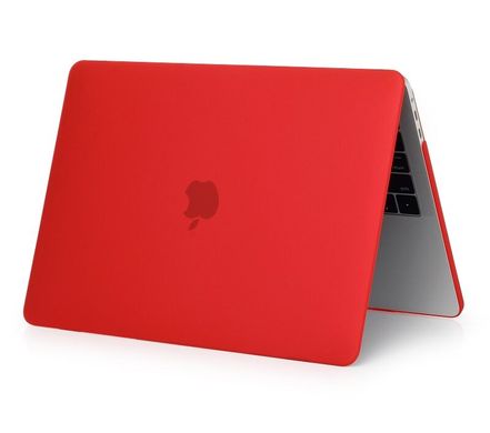 Чехол накладка Matte Hard Shell Case для Macbook Pro 16'' (2019) Soft Touch Red