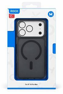 Чехол с MagSafe ROCK Guard Touch, матовый, для iPhone 18 Pro / iPhone 17 Pro, чёрный &mdash; RPC3884
