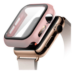 Чехол с защитным стеклом для Apple Watch 38 mm - Pink