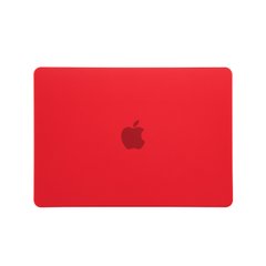 Чехол накладка Matte Hard Shell Case для Macbook Air 13.6" M2 2022 Soft Touch Red