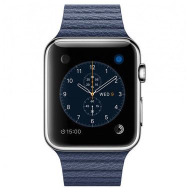 Ремінець для Apple Watch 45/44/42 mm Leather Loop Midnight Blue