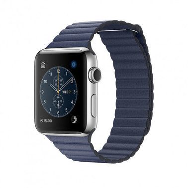 Ремешок для Apple Watch 45/44/42 mm Leather Loop Midnight Blue
