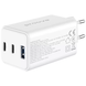 Proove Pocket GaN Wall Charger 65W (2 Type-C + USB) &mdash; White