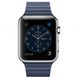 Ремінець для Apple Watch 45/44/42 mm Leather Loop Midnight Blue фото 3
