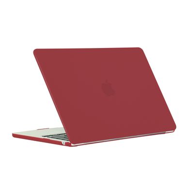 Чохол накладка Hard Shell Case для Macbook Air 13.6" M2 2022 Soft Touch Wine Red