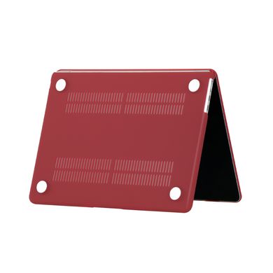 Чехол накладка Hard Shell Case для Macbook Air 13.6" M2 2022 Soft Touch Wine Red