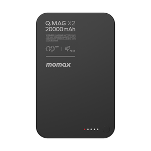 Повербанк Momax Q.Mag X2 20000 мА&middot;год, 35 Вт, магнітний &mdash; чорний