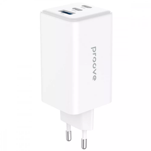 Proove Pocket GaN Max Wall Charger 100W (2 Type-C + USB) &mdash; White