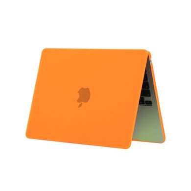 Чехол накладка Matte Hard Shell Case для Macbook Air 13.6" M2 2022 Soft Touch Orange
