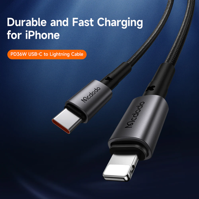 Кабель для быстрой зарядки iPhone Mcdodo Prism Series Type-c to Lightning Data Cable 1.2 m