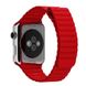 Ремінець для Apple Watch 45/44/42 mm Leather Loop Red фото 1