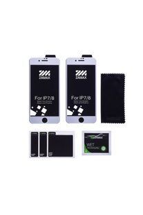 ZAMAX Screen Protector for iPhone 7/8 White 2 pcs in a set