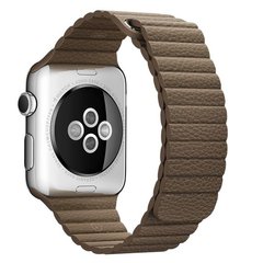 Ремінець для Apple Watch 45/44/42 mm Leather Loop Brown