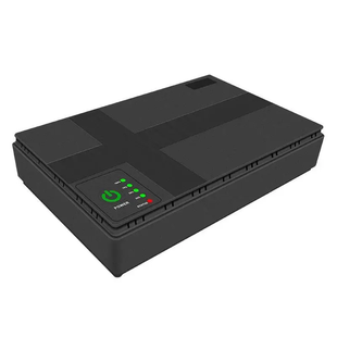 Джерело безперебійного живлення для роутера Mini UPS DC1018P 10400mAh (5V/9V/12V, POE 15V/24V, USB 5V) &mdash; Чорний