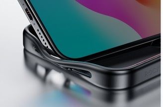 Protection Case for iPhone 15 Pro Rock Guard Touch - Titanium Black