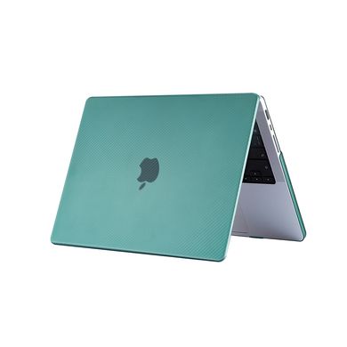 Чохол-накладка для MacBook Pro 16.2" ZM Carbon style Cyprus Green