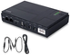 Джерело безперебійного живлення для роутера Mini UPS DC1018P 10400mAh (5V/9V/12V, POE 15V/24V, USB 5V) &mdash; Чорний фото 2