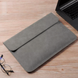Замшевий чохол-папка для MacBook Air/Pro 13" Zamax Suede Case Dark Grey фото 1