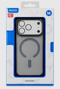 Чехол с MagSafe ROCK Guard Touch, матовый, для iPhone 18 Pro / iPhone 17 Pro, серый &mdash; RPC3884
