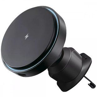 Автомобільний тримач з бездротовою зарядкою Proove Light Circle 15W Black