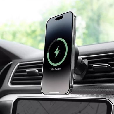 Автомобільний тримач з бездротовою зарядкою Proove Light Circle 15W Black