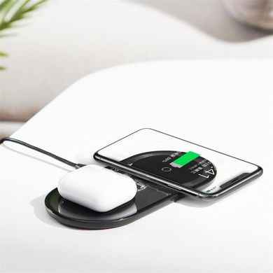 Бездротовий зарядний пристрій на два телефони Baseus Simple 2in1 Wireless Charger