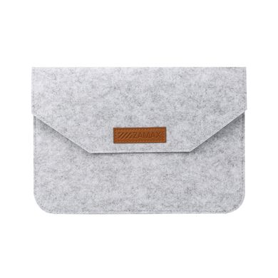 Чехол конверт ZAMAX Felt Sleeve для MacBook Air 15 " | Pro 15" Light Grey