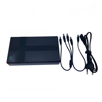 Джерело безперебійного живлення для роутера Mini UPS DCSL-1036PC 20000mAh 36W (5V/9V/12V, POE 15V/24V, USB, Type-C) &mdash; Чорний