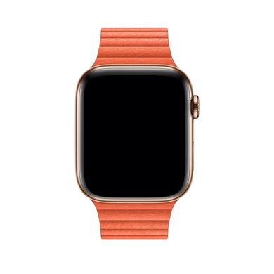 Ремінець для Apple Watch 45/44/42 mm Leather Loop Orange