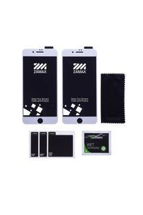ZAMAX Screen Protector for iPhone 7 plus/8 plus White 2 pcs in a set