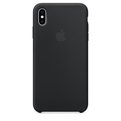Silicone Case iPhone XS Max - Чорний