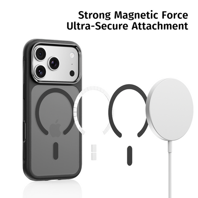 Чохол з MagSafe ROCK Guard Touch, матовий, для iPhone 18 Pro Max / iPhone 17 Pro Max, чорний &mdash; RPC3885