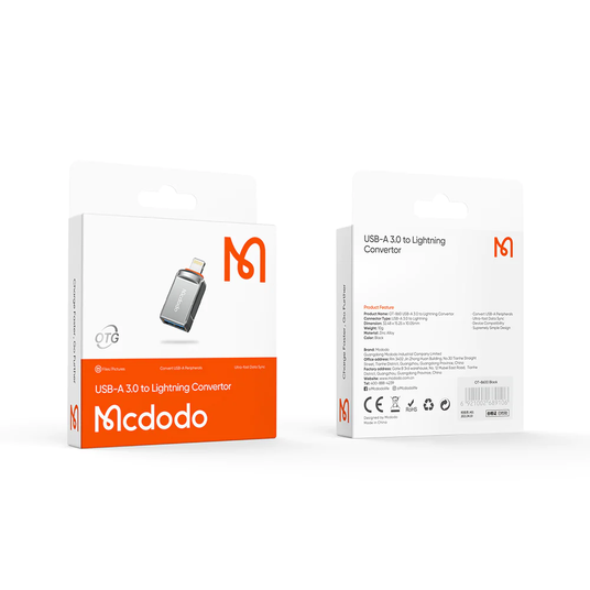 Купить переходник на флешку к iPhone Mcdodo OTG Lightning to USB-A