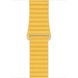 Ремешок для Apple Watch 45/44/42 mm Leather Yellow фото 2