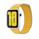 Ремінець для Apple Watch 45/44/42 mm Leather Yellow фото 1