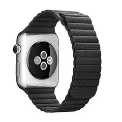 Ремешок для Apple Watch 41/40/38 mm Leather Loop Black