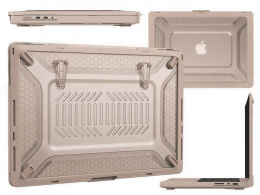 Противоударный чехол для MacBook Air 13.6" (M2 | M3 | M4 | M5) 2022-2026  Mecha Shockproof Case - Apricote