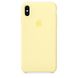 Silicone Case iPhone XS Max - Mellow Yellow фото 1
