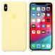 Silicone Case iPhone XS Max - Mellow Yellow