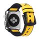 Ремінець для Apple Watch 45/44/42 мм Leather Silicone Loop Yellow фото 1
