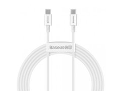 Кабель для MacBook Baseus Superior Series Fast Charging Data Cable Type-C to Type-C 100W 2m White