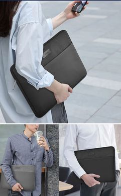 Чехол папка для MacBook 13" / 14" WiWU Minimalist Laptop Sleeve - Black