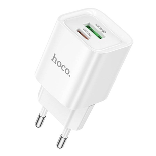 Мережевий зарядний пристрій HOCO C147A Intelligent Balance PD 20W + QC3.0 (Type-C + USB-A)