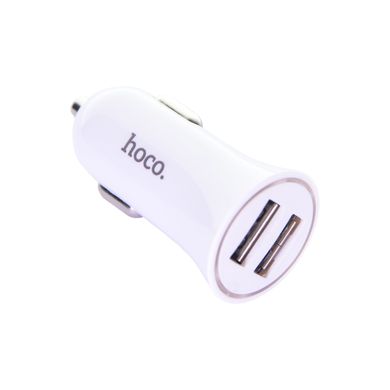 Автомобильное зарядное устройство Hoco UC204 2*USB 2,4A (White)