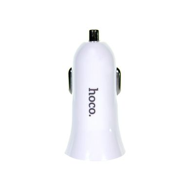 Автомобільний зарядний пристрій Hoco UC204 2*USB 2,4A (White)