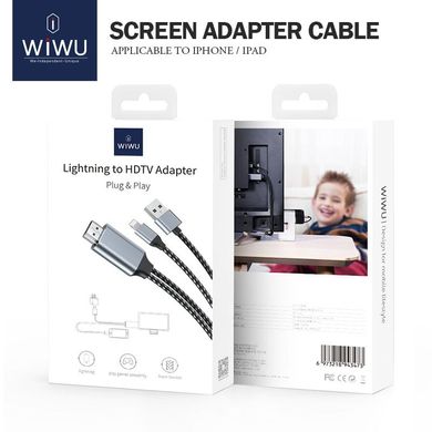 WIWU Plug & Play Lightning To HDTV Cable Adapter for iPhone/iPad