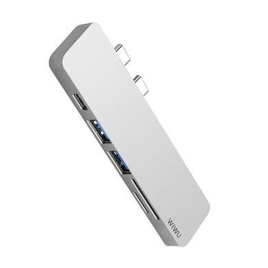 WiWU T8 Lite 5 in 1 USB Type C Hub for MacBook