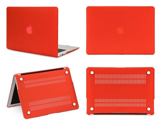 Чехол накладка Matte Hard Shell Case для Macbook Pro Retina 13.3" Red